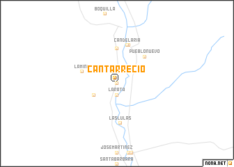 map of Cantarrecio