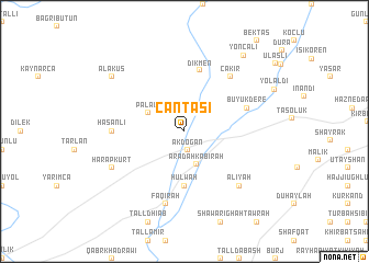 map of Çantaşı