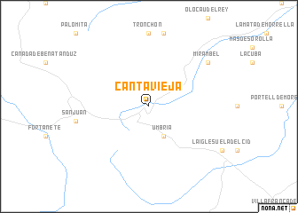 map of Cantavieja