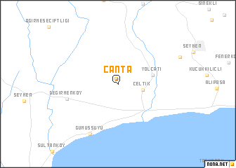 map of Çanta