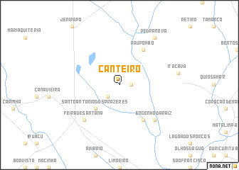 map of Canteiro