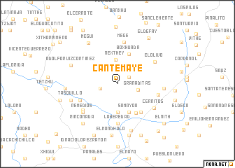 map of Cantemaye