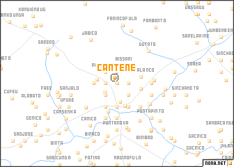 map of Cantene