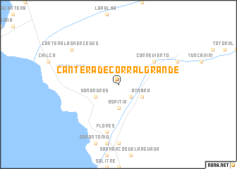 map of Cantera de Corral Grande