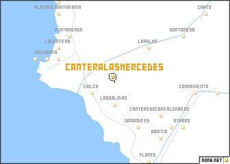 map of Cantera Las Mercedes