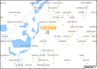 map of Cantera