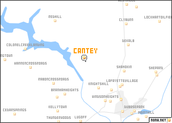 map of Cantey