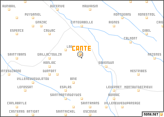 map of Canté