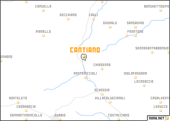 map of Cantiano