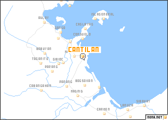 map of Cantilan