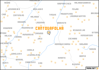 map of Canto da Folha