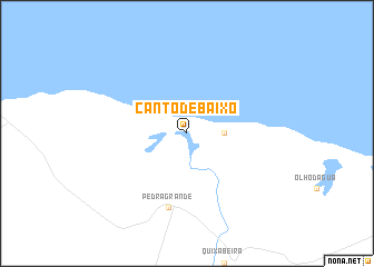 map of Canto de Baixo