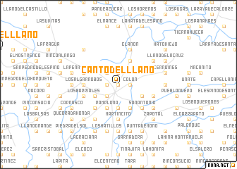 map of Canto del Llano