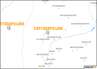 map of Canto do Feijão