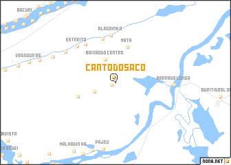 map of Canto do Saco