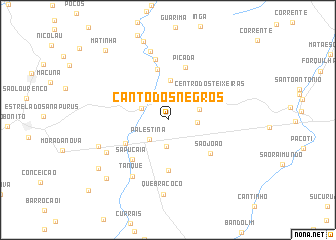 map of Canto dos Negros