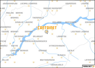 map of Cantoinet