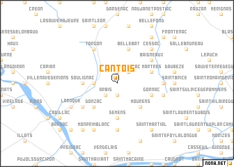 map of Cantois