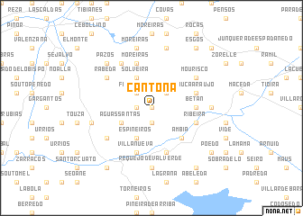 map of Cantoña