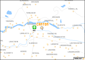 map of Cantón