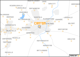 map of Canton