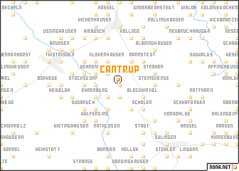 map of Cantrup