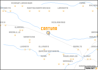 map of Cantuna