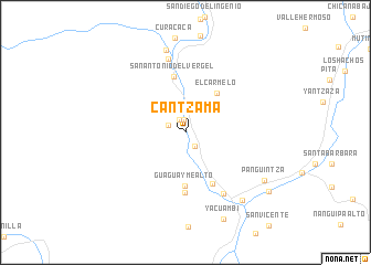 map of Cantzama