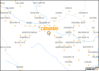 map of Cañurani