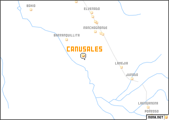 map of Cañusales