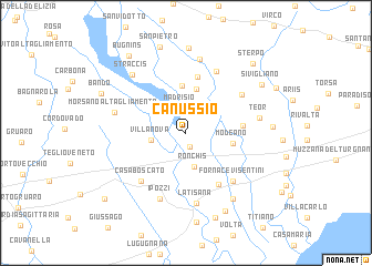 map of Canussio