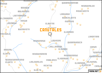 map of Cañutales