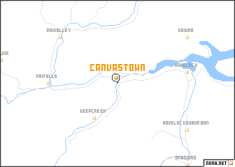 map of Canvastown