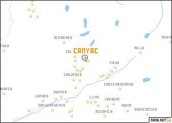 map of Canyac