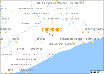 map of Canyamás