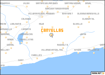 map of Canyellas