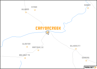 map of Canyon Creek