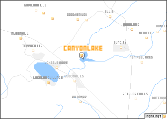 map of Canyon Lake