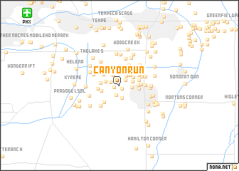 map of Canyon Run