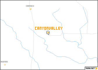 map of Canyon Valley