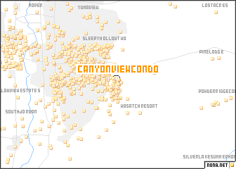 map of Canyon View Condo