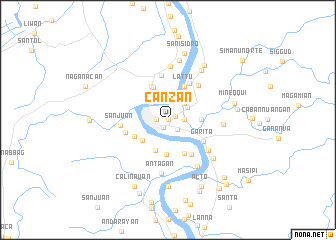 map of Canzan