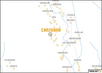 map of Canzeana