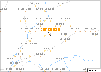 map of Canzenze