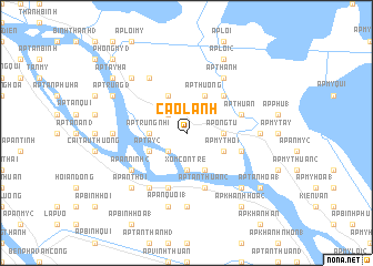 map of Cao Lãnh