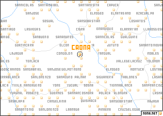 map of Caona