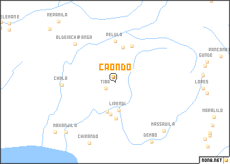 map of Caondo