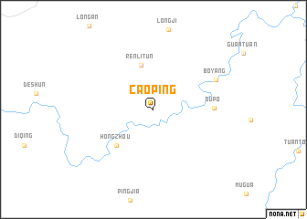 map of Caoping