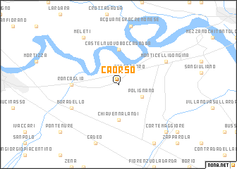 map of Caorso