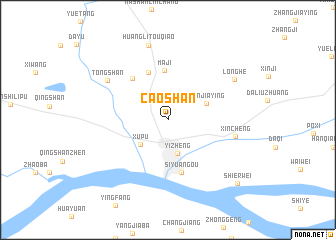 map of Caoshan